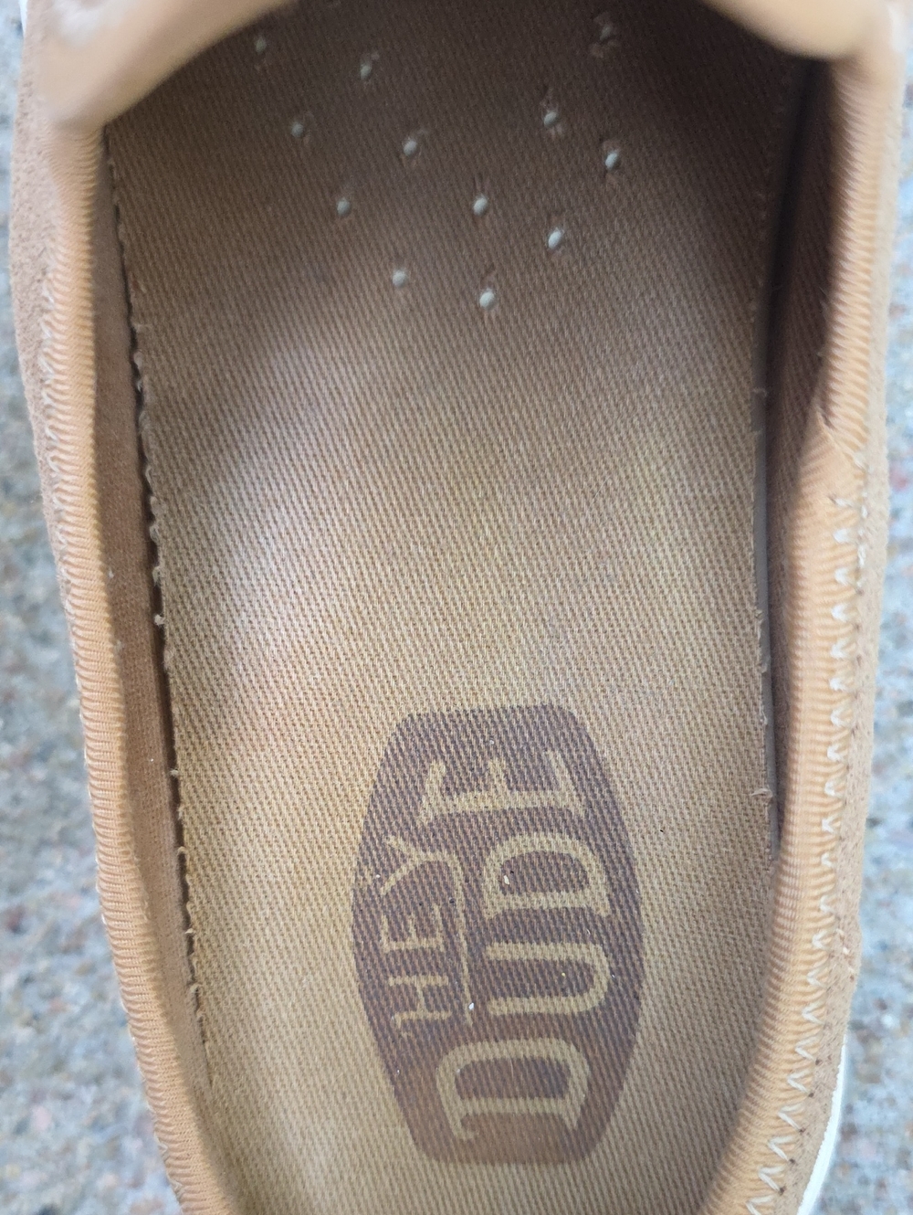 Hey Dude Austin Lift Platform Classic Tan Suede Leather Mule Size 9 - Picture 12 of 12